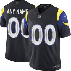 Youth Los Angeles Rams Custom Black Rivalries Collection F.U.S.E. Vapor Limited Stitched Jersey 