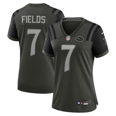 Women's New York Jets #7 Justin Fields Black Rivalries Collection Game Jersey 