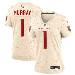Women's Arizona Cardinals #1 Kyler Murray Cream Rivalries Collection F.U.S.E. Vapor Limited Stitched Jersey 