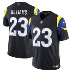 Youth Los Angeles Rams #23 Kyren Williams Black Rivalries Collection F.U.S.E. Vapor Limited Stitched Jersey 