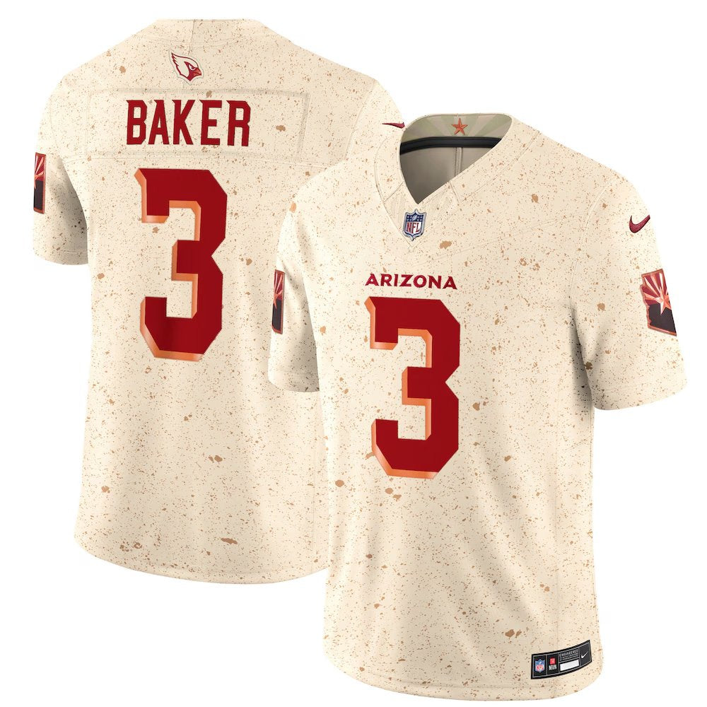 Youth Arizona Cardinals #3 Budda Baker Cream Rivalries Collection F.U.S.E. Vapor Limited Stitched Jersey 
