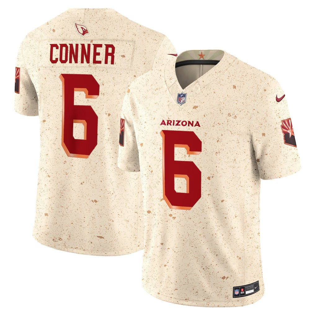 Youth Arizona Cardinals #6 James Conner Cream Rivalries Collection F.U.S.E. Vapor Limited Stitched Jersey 