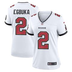 Women's '76 Tampa Bay Buccaneers #2 Emeka Egbuka White Player Game Jersey 
