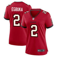 Women's '76 Tampa Bay Buccaneers #2 Emeka Egbuka Red Player Game Jersey 