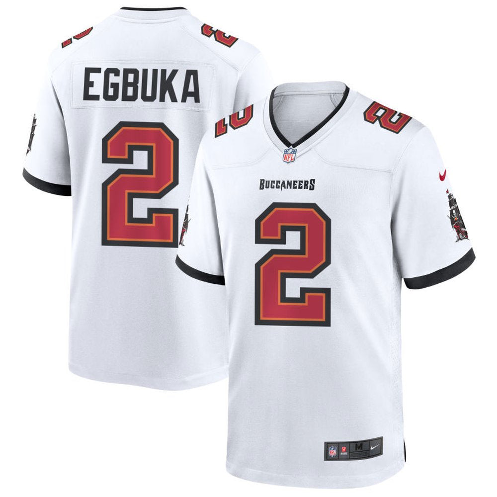 Youth '76 Tampa Bay Buccaneers #2 Emeka Egbuka White Player Game Jersey 