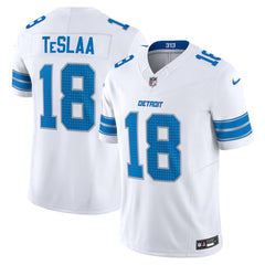 Youth Detroit Lions #18 Isaac TeSlaa White F.U.S.E. Vapor Limited Stitched Jersey 