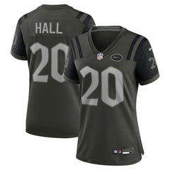 Women's New York Jets #20 Breece Hall Black Rivalries Collection Game Jersey 