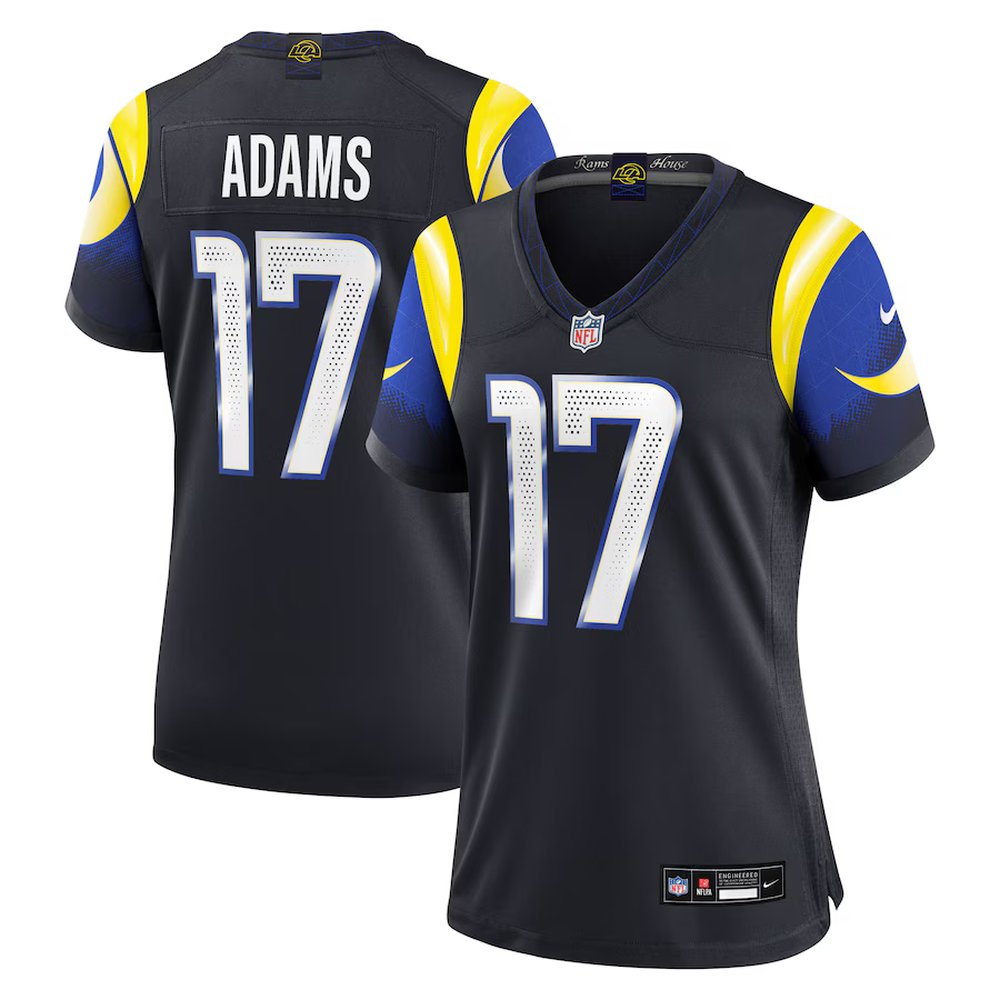 Women's Los Angeles Rams #17 Davante Adams Black Rivalries Collection Game Jersey 