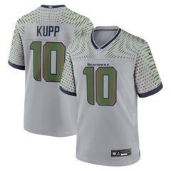 Men's Seattle Seahawks #10 Cooper Kupp Gray Rivalries Collection Game Jersey 