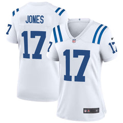Women's Indianapolis Colts #17 Daniel Jones White Game Jersey 