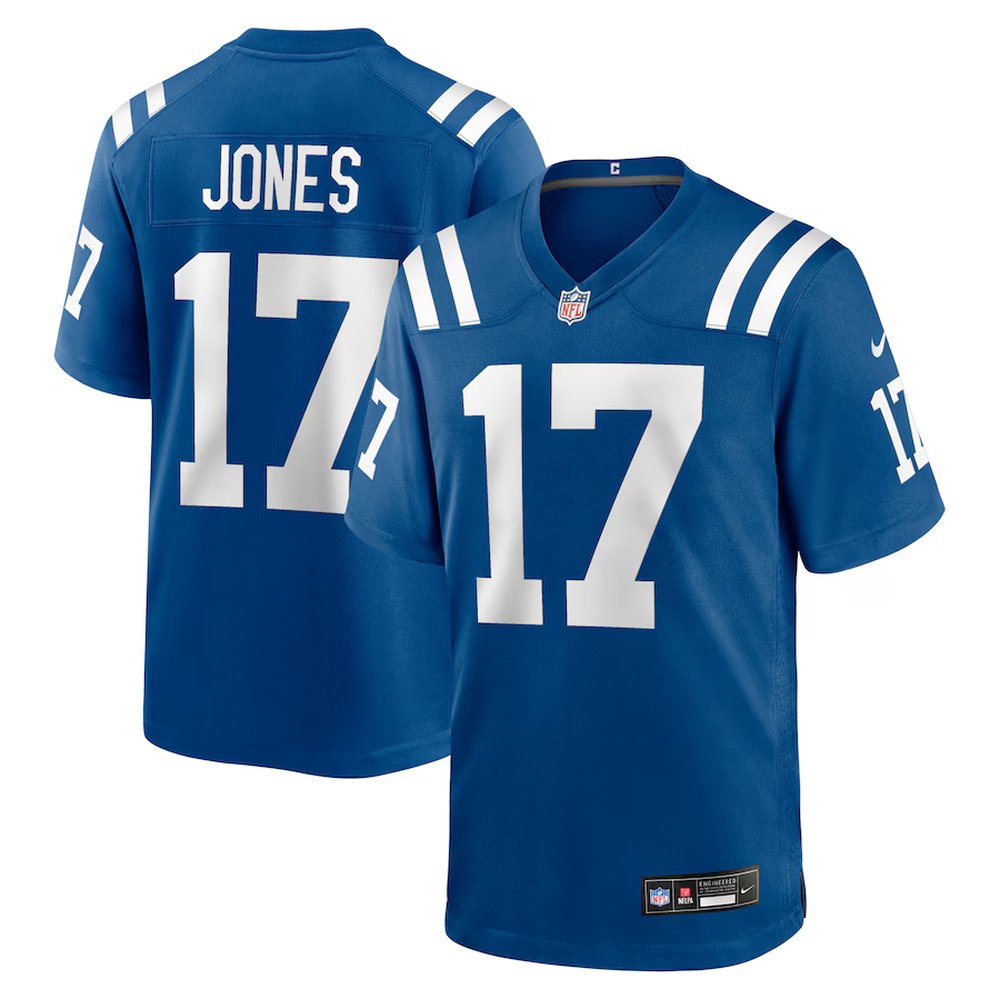 Youth Indianapolis Colts #17 Daniel Jones Royal Game Jersey 