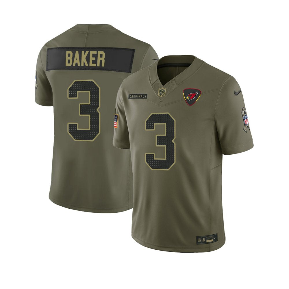 Youth's Arizona Cardinals #3 Budda Baker Olive 2025 Salute to Service Retired Limited Jersey 