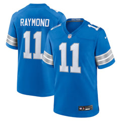 Men's Detroit Lions #11 Kalif Raymond Blue Team Game Jersey 