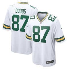 Youth Green Bay Packers #87 Romeo Doubs White Game Player Jersey 