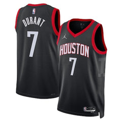 Youth Houston Rockets #7 Kevin Durant Black Statement Edition Swingman Jersey