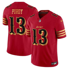 Men's San Francisco 49ers #13 Brock Purdy Red Rivalries Collection F.U.S.E. Vapor Limited Stitched Jersey 