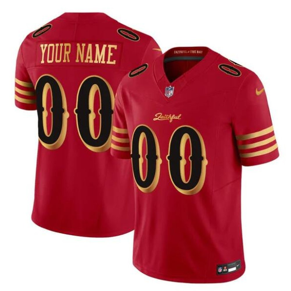 Youth San Francisco 49ers Custom Red Rivalries Collection F.U.S.E. Vapor Limited Stitched Jersey 
