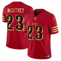 Youth San Francisco 49ers #23 Christian McCaffrey Red Rivalries Collection F.U.S.E. Vapor Limited Stitched Jersey 