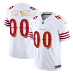 Youth San Francisco 49ers Custom White Rivalries Collection F.U.S.E. Vapor Limited Stitched Jersey 