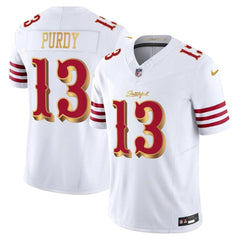 Youth San Francisco 49ers #13 Brock Purdy White Rivalries Collection F.U.S.E. Vapor Limited Stitched Jersey 