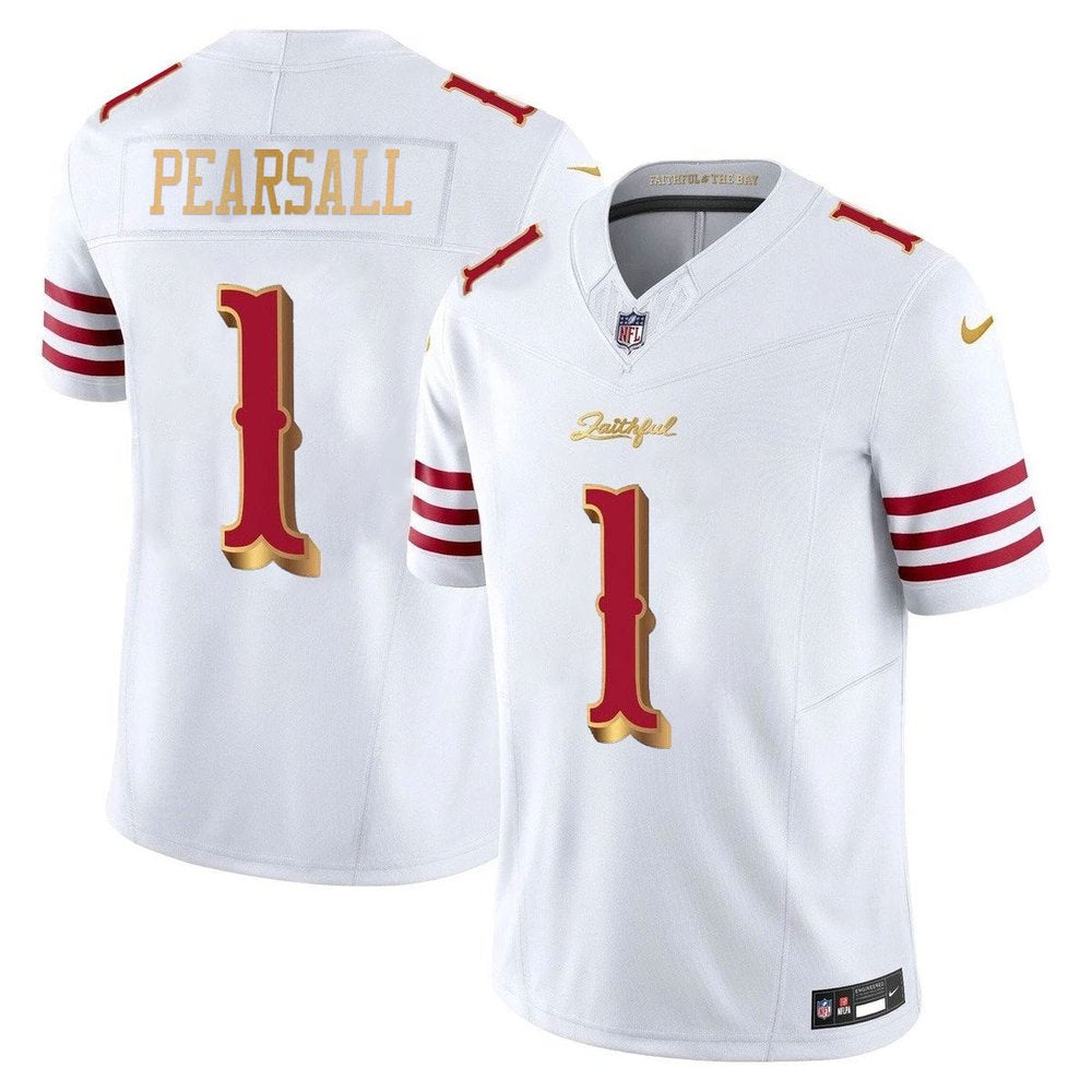 Youth San Francisco 49ers #1 Ricky Pearsall White Rivalries Collection F.U.S.E. Vapor Limited Stitched Jersey 