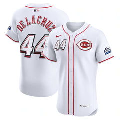 Youth Cincinnati Reds #44 Elly De La Cruz White 2025 MLB Speedway Classic Home Elite Player Jersey