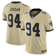 Men's New Orleans Saints #94 Cameron Jordan Gold Alternate Gameday Golds Alternate Vapor F.U.S.E. Limited Jersey 