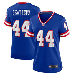 Women's New York Giants #44 Cam Skattebo Royal Game Player Jersey 