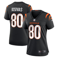 Women's Cincinnati Bengals #80 Andrei Iosivas Black Team Game Jersey 