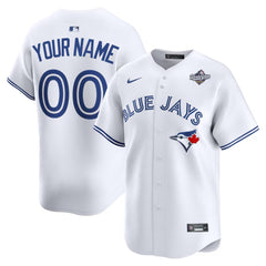 Men's Toronto Blue Jays White 2025 World Series Home Limited Custom Jersey