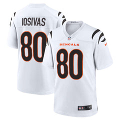 Youth Cincinnati Bengals #80 Andrei Iosivas White Team Game Jersey 