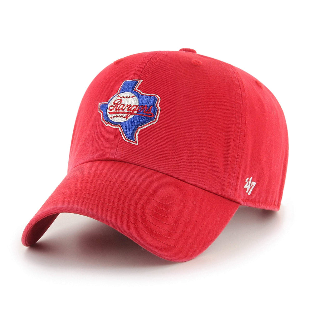 TEXAS RANGERS COOPERSTOWN '47 CLEAN UP Red