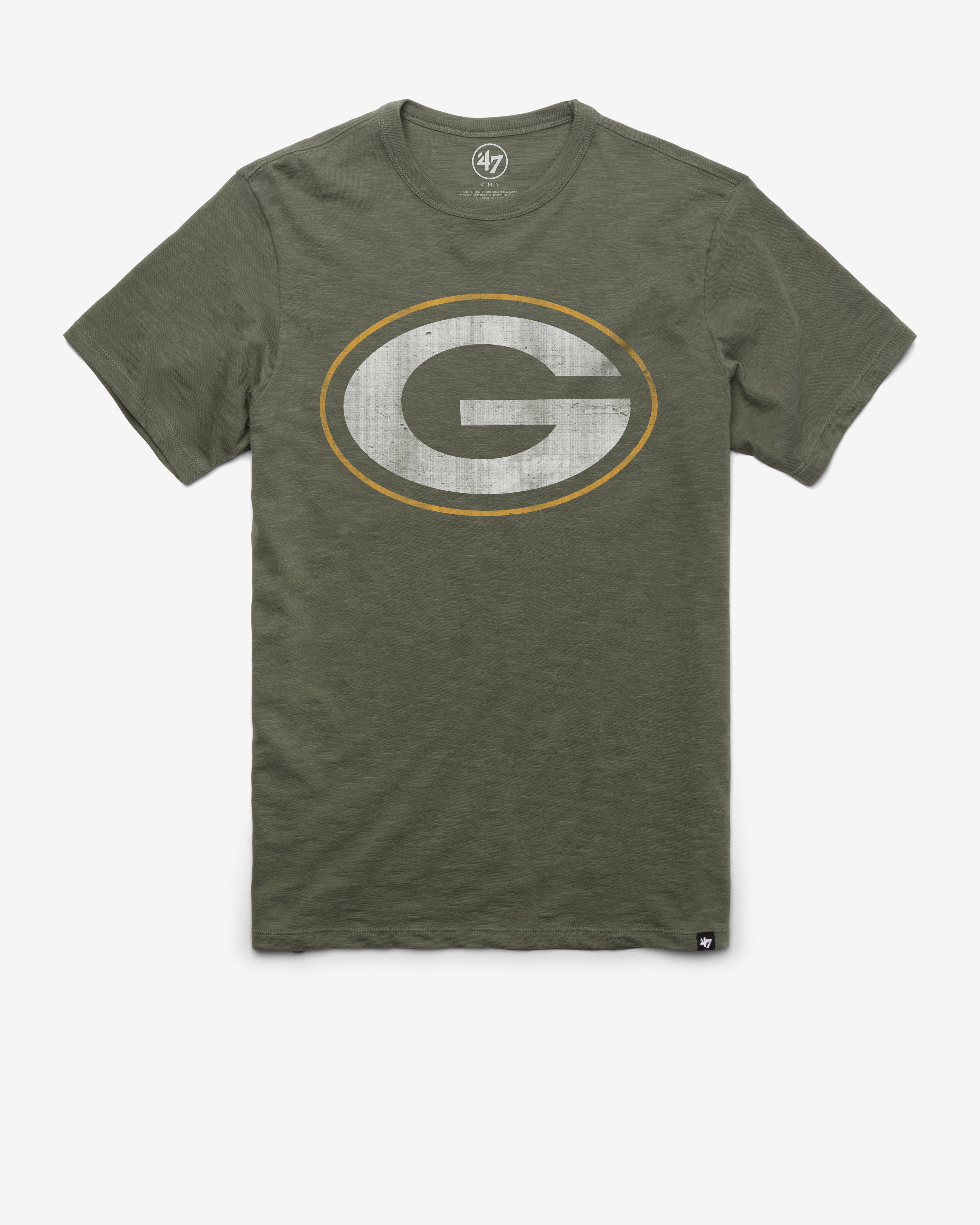 GREEN BAY PACKERS GRIT '47 SCRUM TEE BOTTLE GREEN