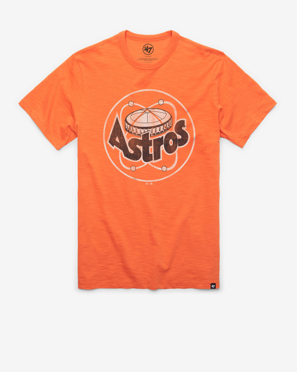HOUSTON ASTROS COOPERSTOWN GRIT VINTAGE '47 SCRUM TEE CARROT