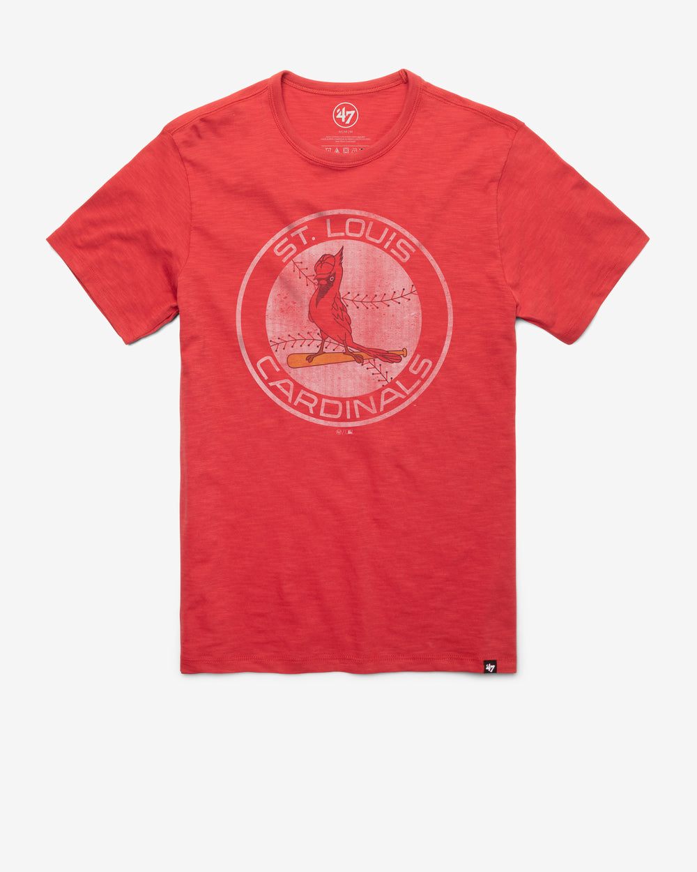 ST. LOUIS CARDINALS COOPERSTOWN GRIT VINTAGE '47 SCRUM TEE RESCUE RED