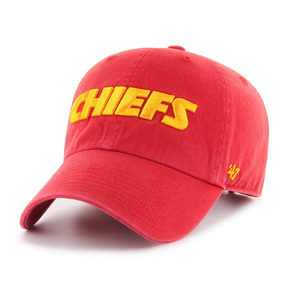 KANSAS CITY CHIEFS SCRIPT '47 CLEAN UP RED