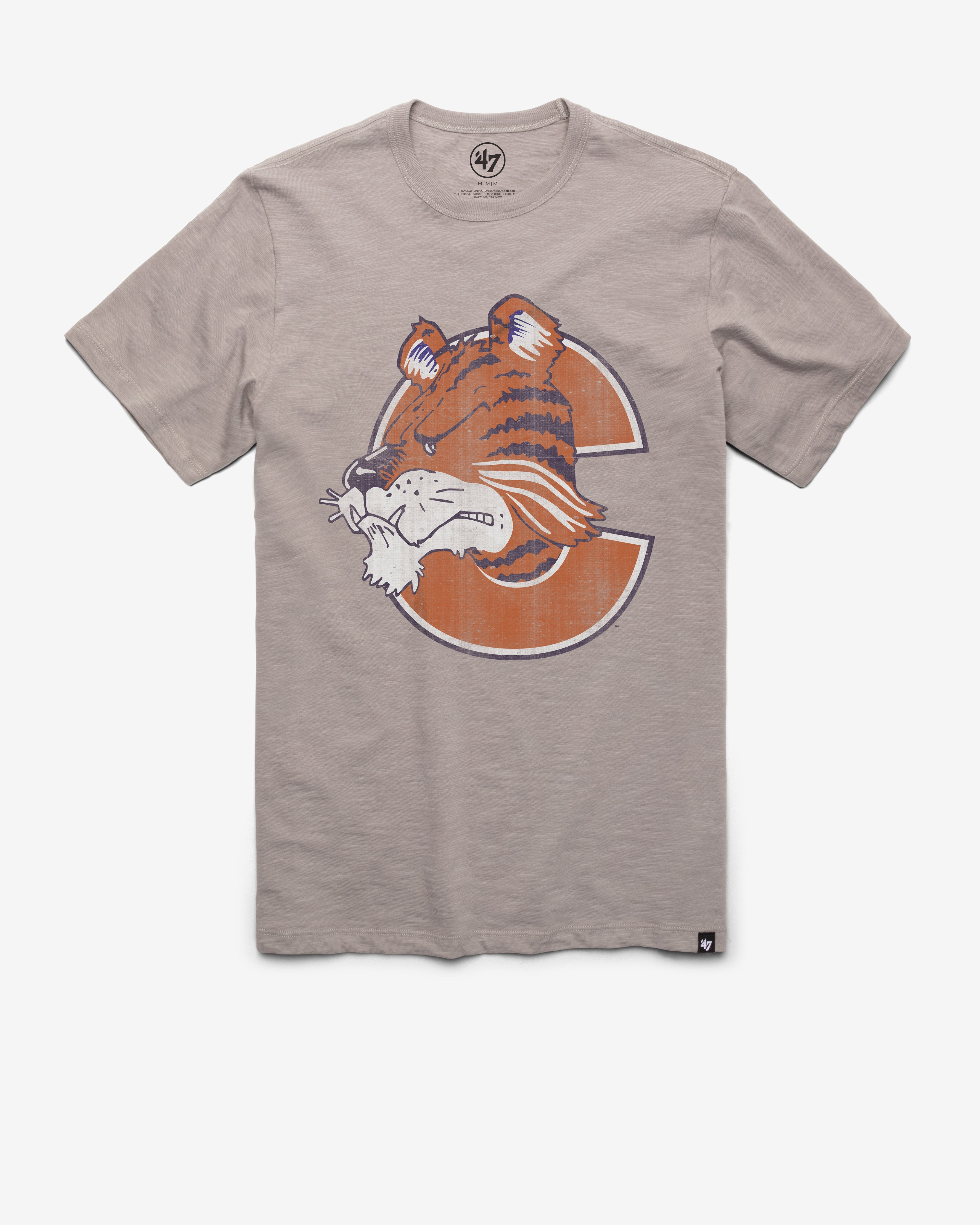 CLEMSON TIGERS VINTAGE GRIT '47 SCRUM TEE WOLF GREY