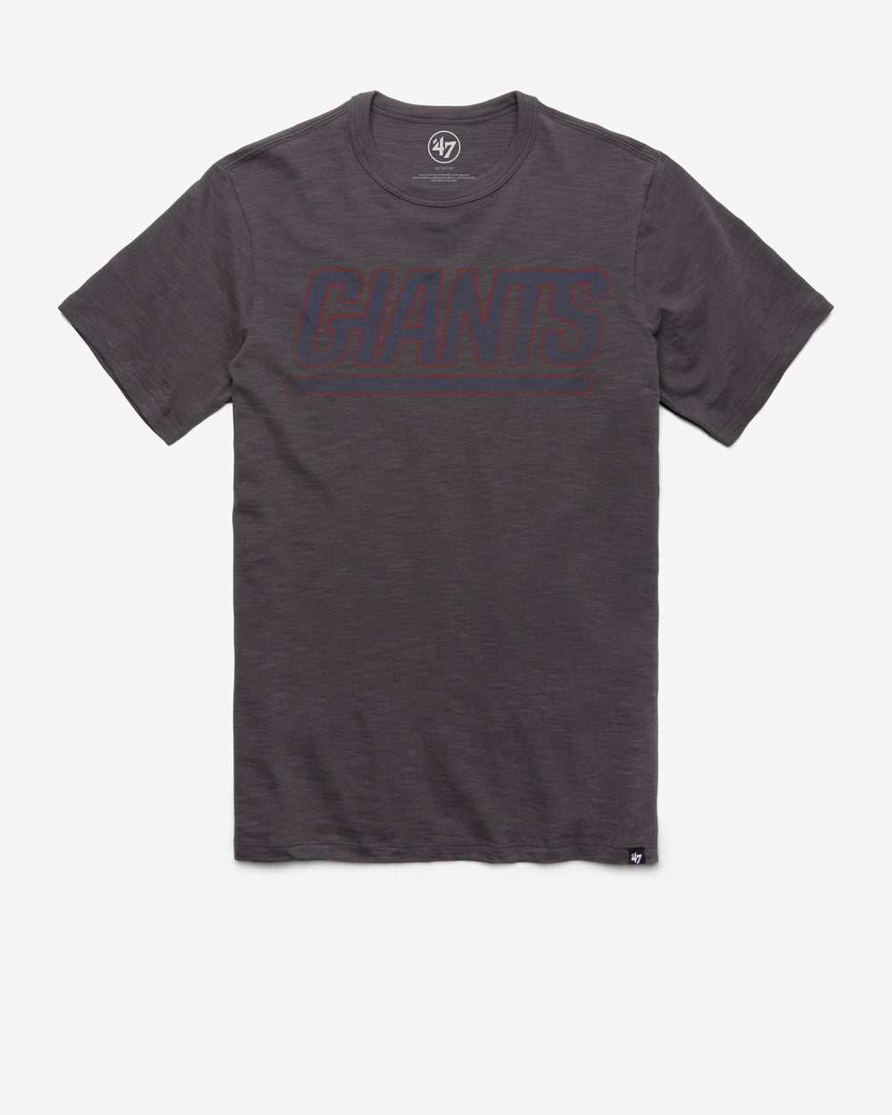 NEW YORK GIANTS GRIT WORDMARK '47 SCRUM TEE CHARCOAL