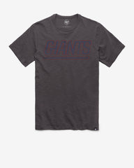 NEW YORK GIANTS GRIT WORDMARK '47 SCRUM TEE CHARCOAL