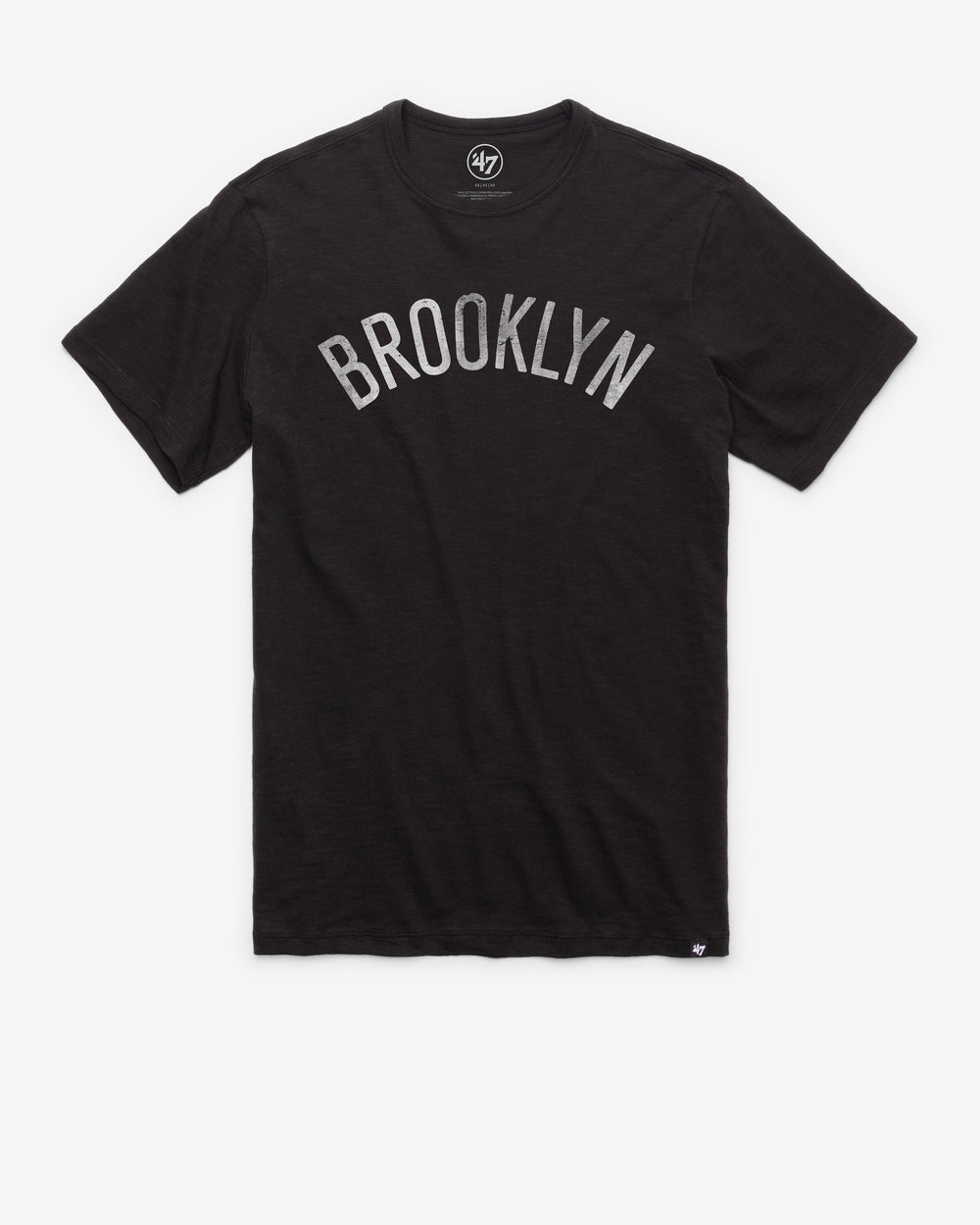 BROOKLYN NETS GRIT WORDMARK '47 SCRUM TEE JET BLACK
