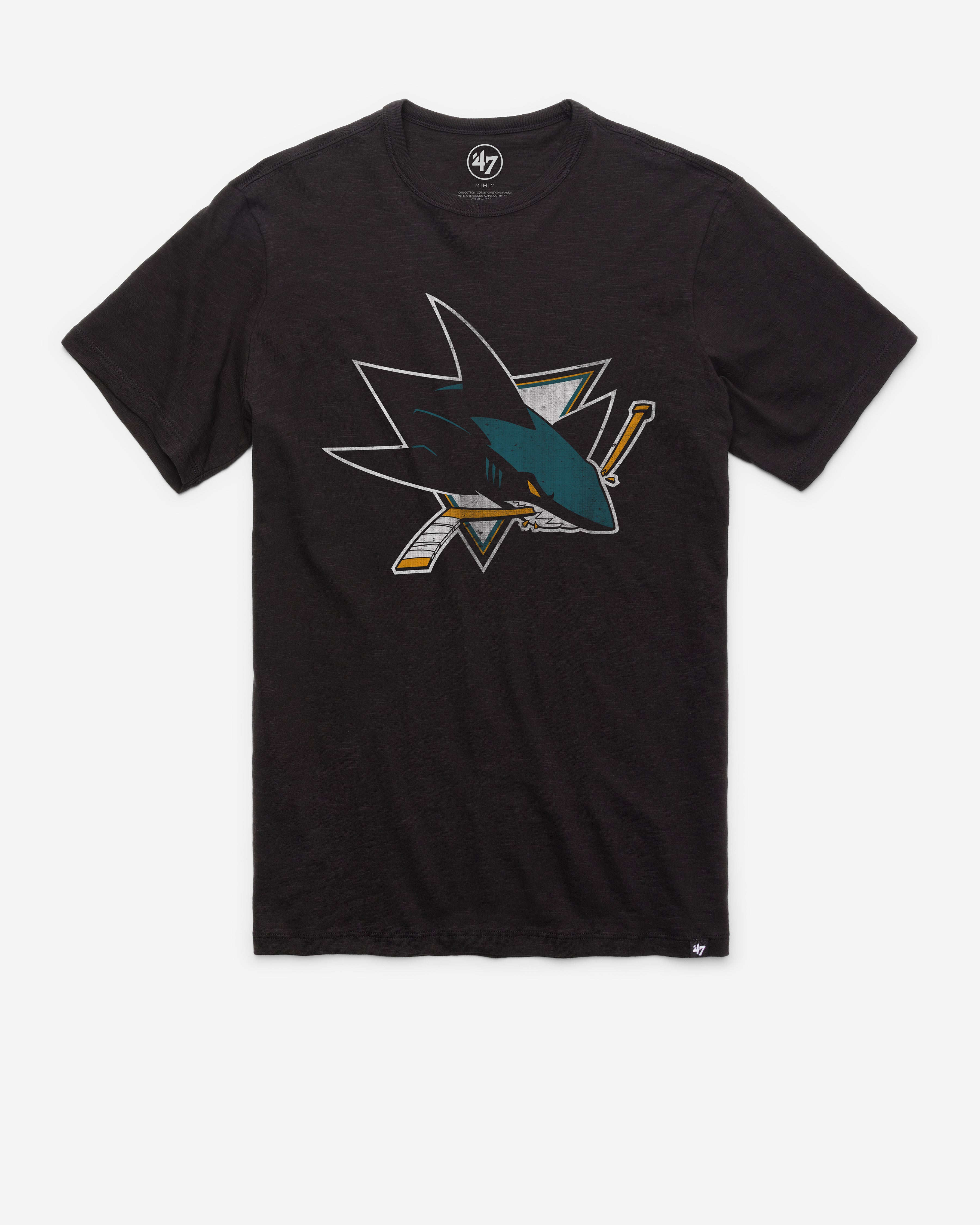 SAN JOSE SHARKS GRIT '47 SCRUM TEE JET BLACK