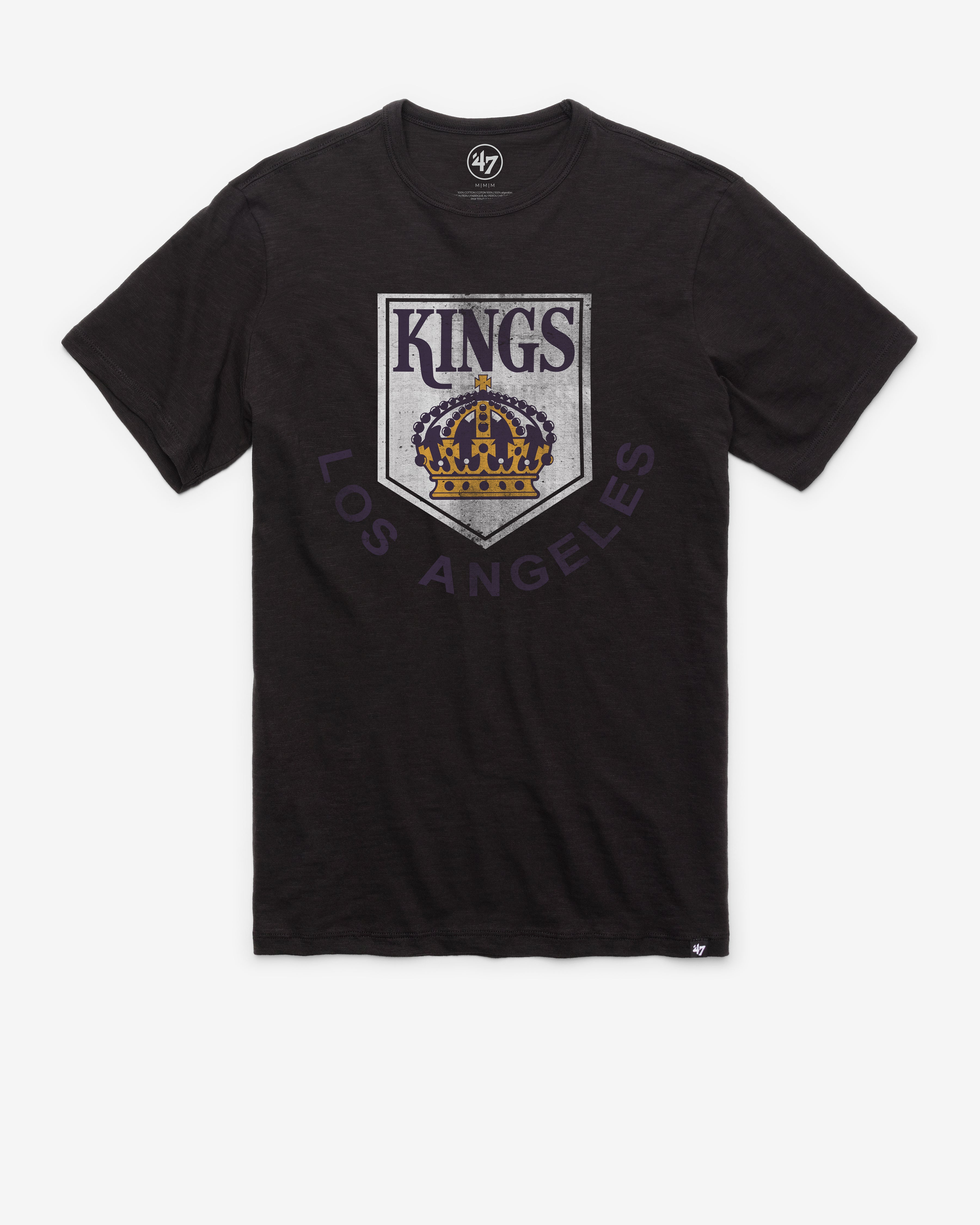 LOS ANGELES KINGS VINTAGE GRIT '47 SCRUM TEE JET BLACK
