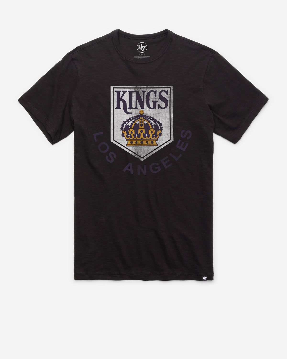 LOS ANGELES KINGS VINTAGE GRIT '47 SCRUM TEE JET BLACK