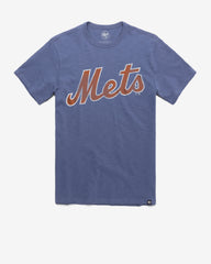 NEW YORK METS GRIT WORDMARK '47 SCRUM TEE BLEACHER BLUE