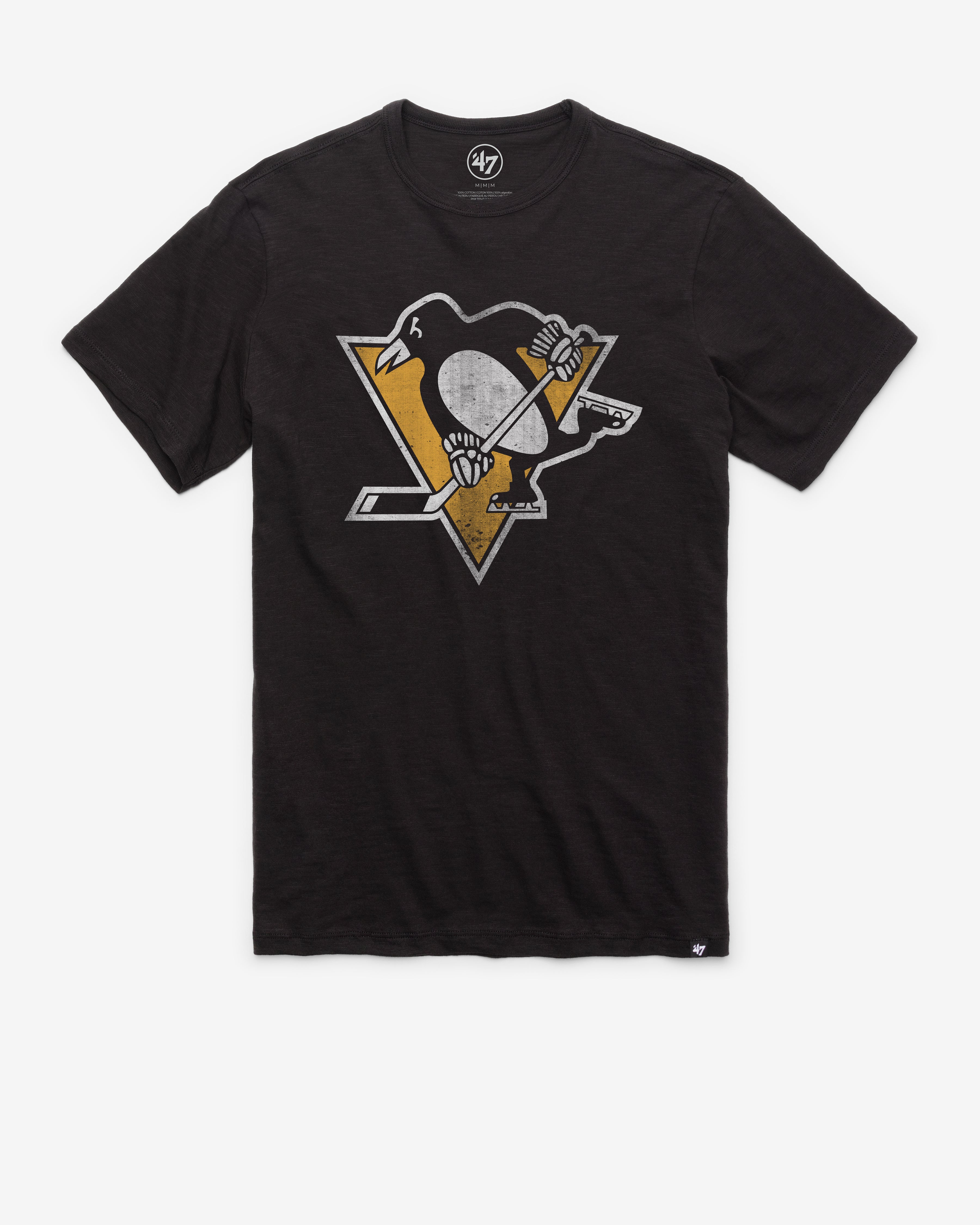 PITTSBURGH PENGUINS GRIT '47 SCRUM TEE JET BLACK