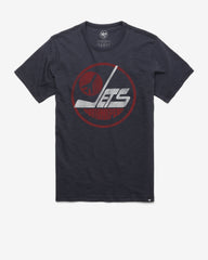 WINNIPEG JETS VINTAGE GRIT '47 SCRUM TEE FALL NAVY