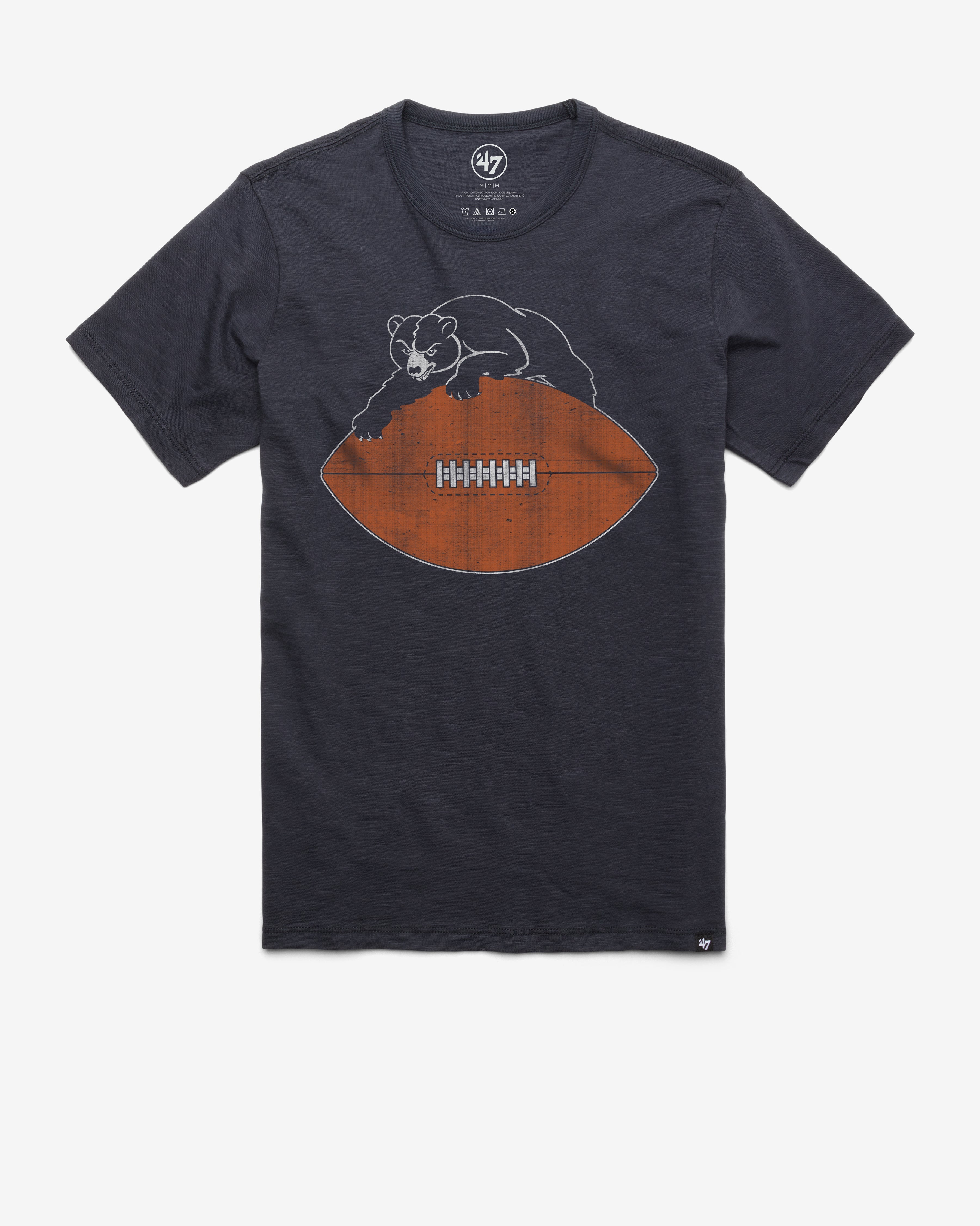 CHICAGO BEARS HISTORIC GRIT '47 SCRUM TEE FALL NAVY