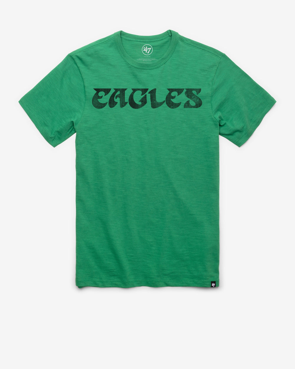 PHILADELPHIA EAGLES HISTORIC GRIT WORDMARK SCRUM TEE KELLY