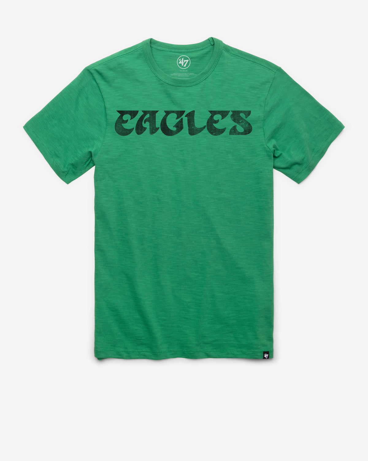 PHILADELPHIA EAGLES HISTORIC GRIT WORDMARK SCRUM TEE KELLY