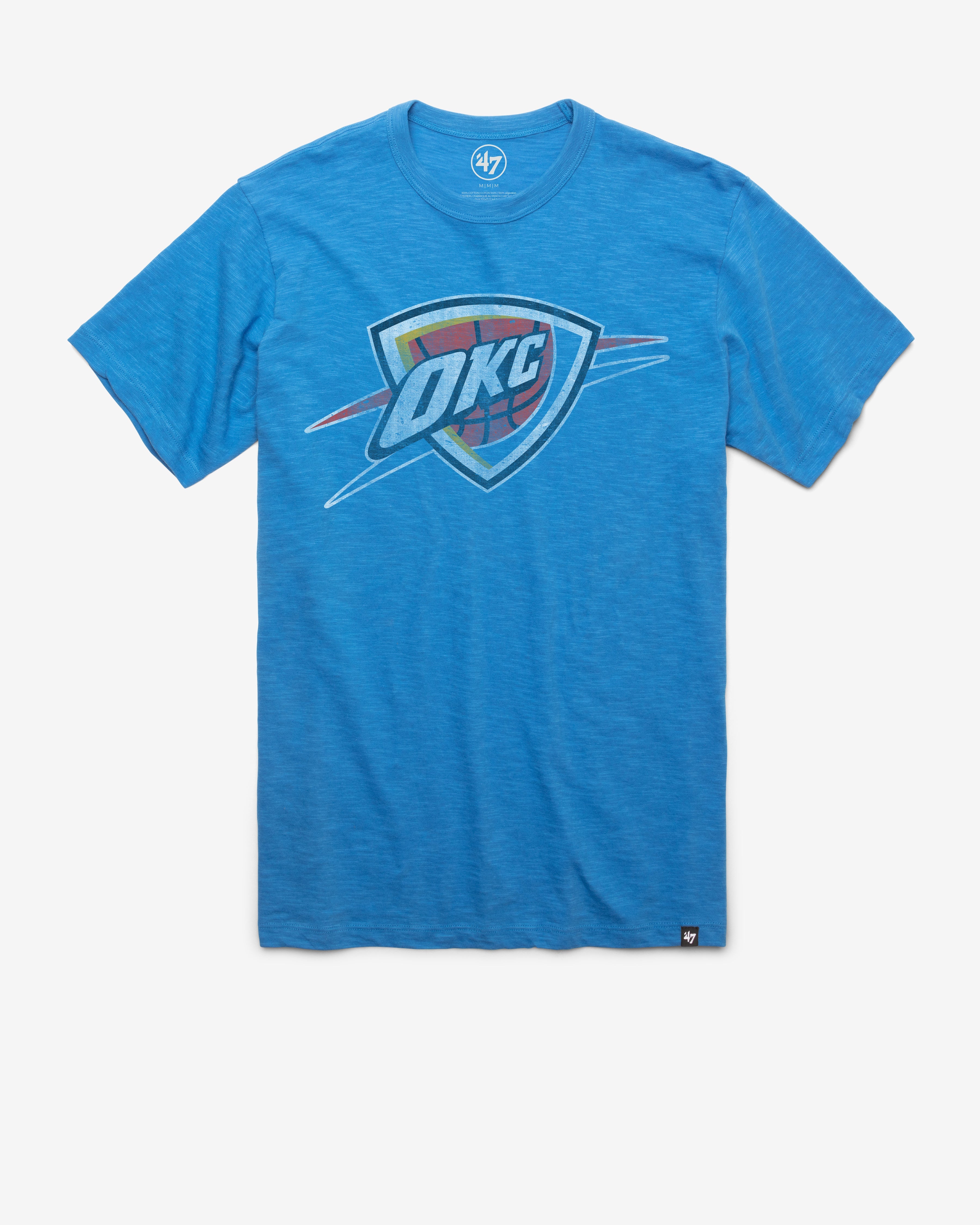 OKLAHOMA CITY THUNDER GRIT '47 SCRUM TEE BLUE RAZ